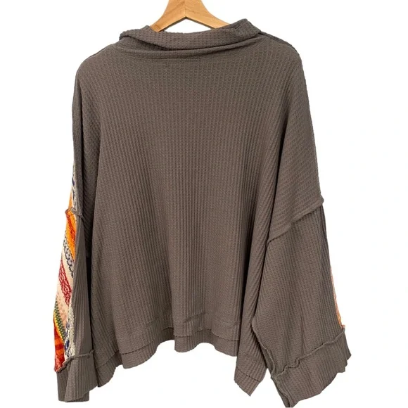 We The Free Leah Swit Dolman Sleeve Top Sweater Free People Women’s Size Medium - Picture 6 of 12